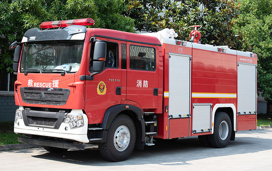 Sinotruk HOWO 8T Nước và bọt chữa cháy xe tải chất lượng tốt xe chuyên ngành Trung Quốc nhà máy